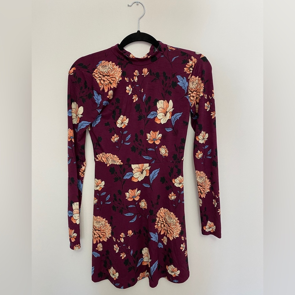 Purple Floral Dress